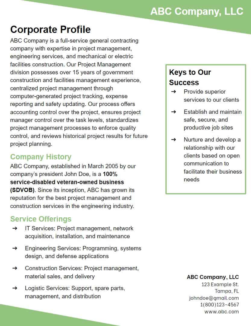 What Capability Statements Are & How To Write One FAMR