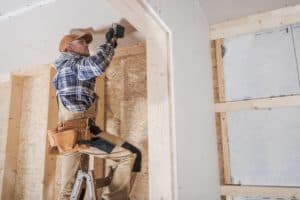 contractor working on construction job site